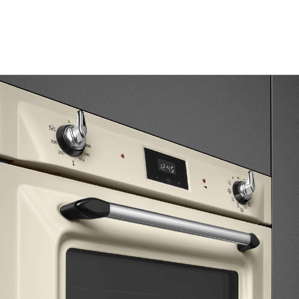 Smeg Smeg Built-In 60 cm Traditional Pyro Galileo Oven Cream 68L Cream