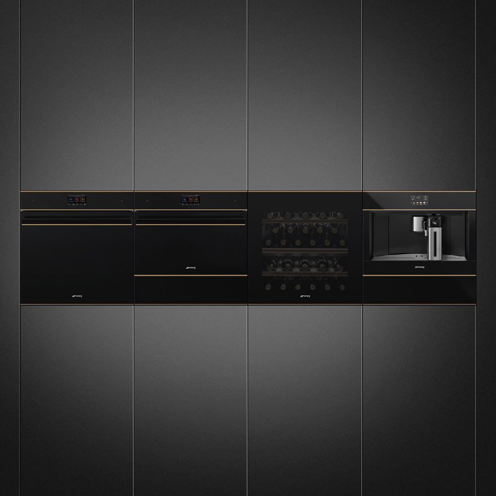 Smeg Dolce Stil Novo Built In Reheat Warming Drawer Black