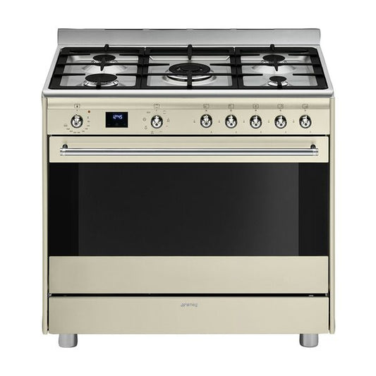 SMEG GAS+ELECTRIC COOKER  Cream SSA91MAP2