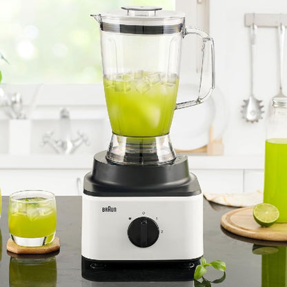 Braun Household Braun Food Processor 8 in 1 System, 750 Watts, 2.1 L Bowl Capacity, 1.8 L Blender Capacity, 2 Speed Button and Pulse, Chop, Slice, Grate, Whisk & Puree - FP 0132