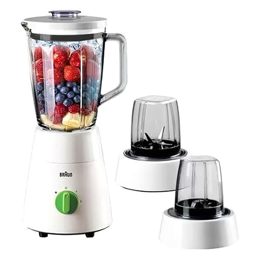 Braun 3 In 1 Jug Blender With Chopper And Grinder White