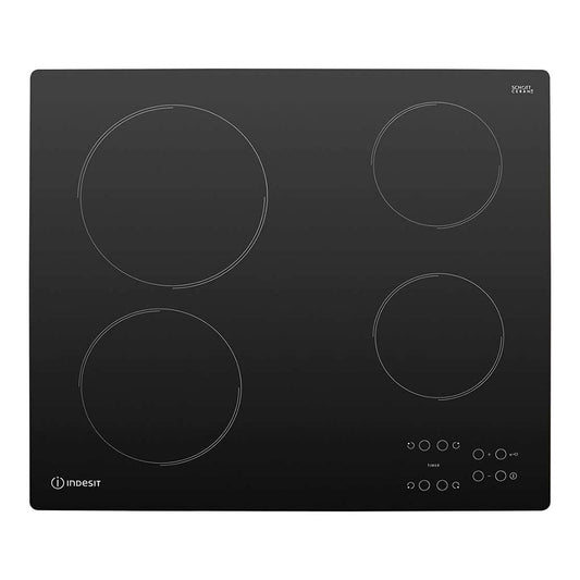 Indesit Vitro Ceramic Hob With 4 Cook Zone Black AAR-160C