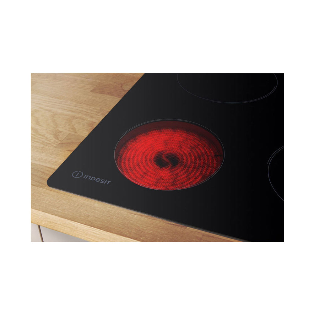 Indesit Vitro Ceramic Hob With 4 Cook Zone Black AAR-160C