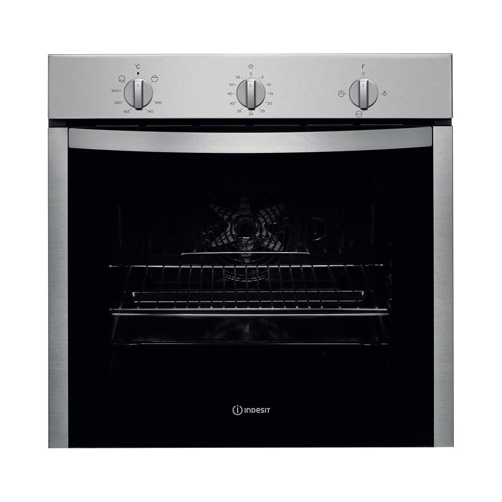 Indesit Built-In Mechanical Control Gas Oven Silver IGS3G-Y430IX