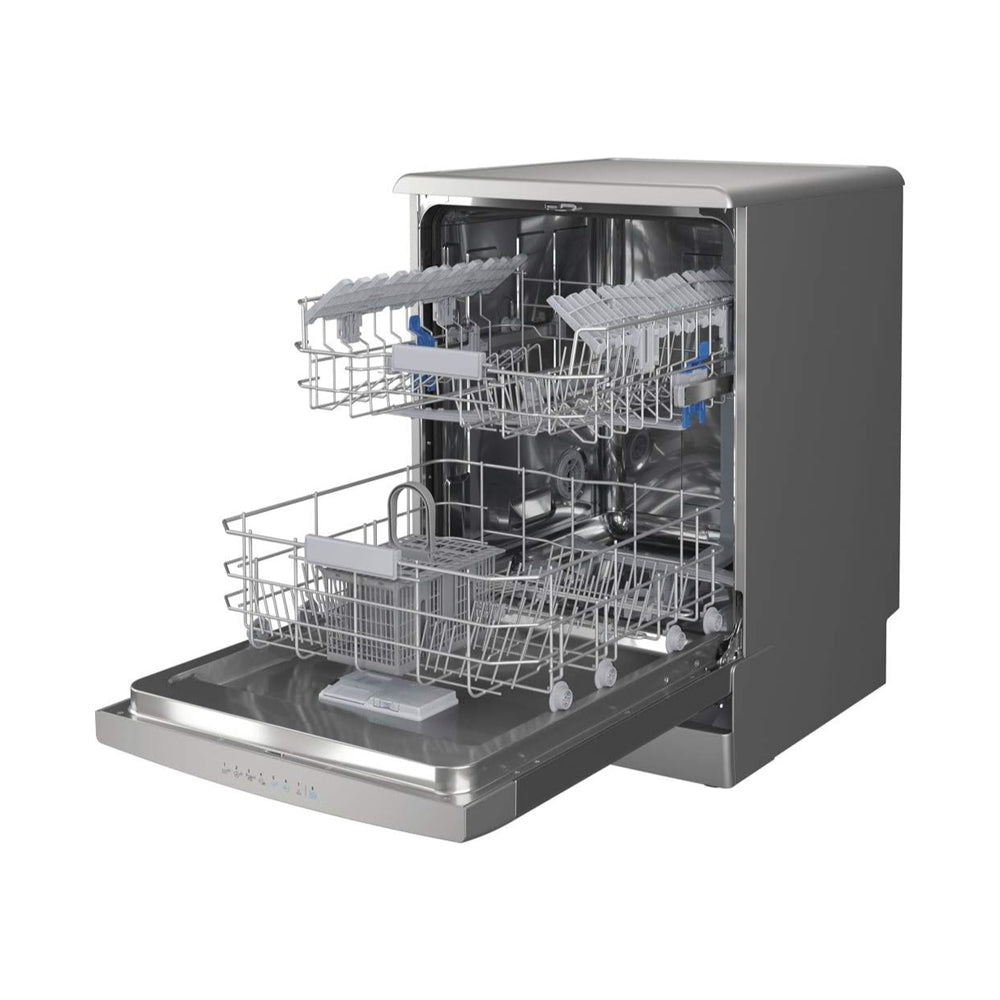 Indesit 14 Place Settings Freestanding Dishwasher 9.5L Silver DFO-3C23XUK