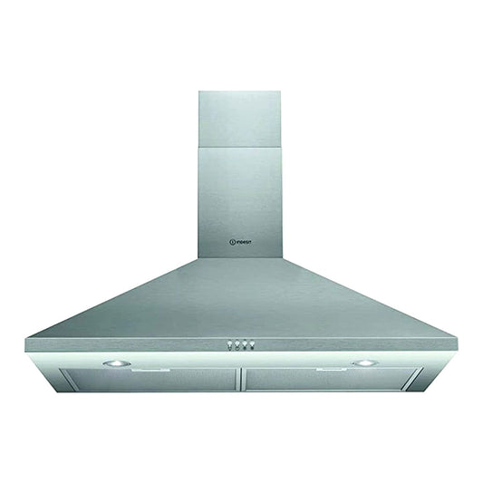 Indesit Built in Chimney Hood 90cm Silver H-491IX