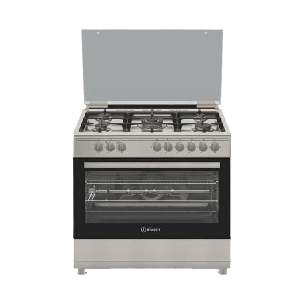 Indesit 5 Burners  Gas Cooker Silver IM9GC1KCX/MEA