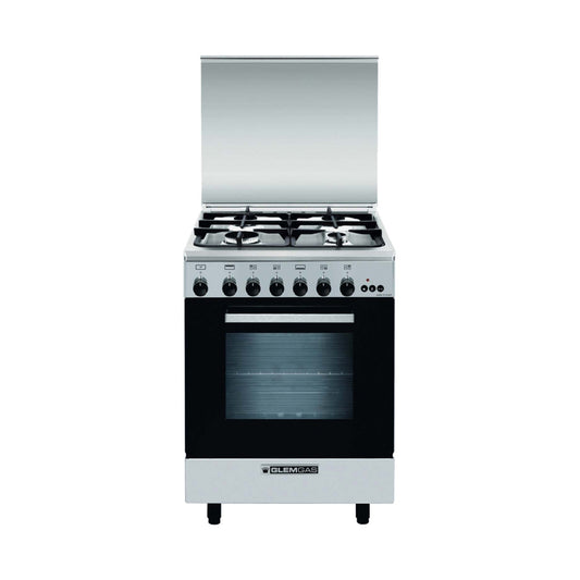 Glemgas 4 Burner Gas Cooker Silver AL6611GIFS