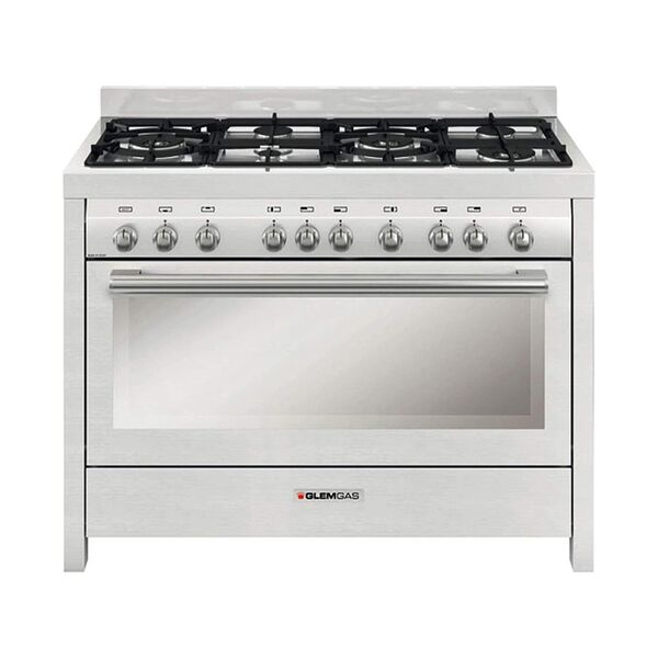 Glemgas 6 Burners Gas Cooker Silver MGW626RI