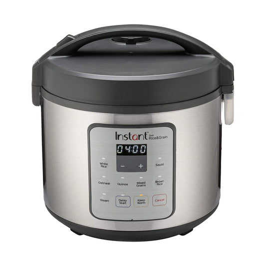 Instant Zest Rice And Grain Cooker 20 Cups Cooked 5 Liter, Stainless Steel