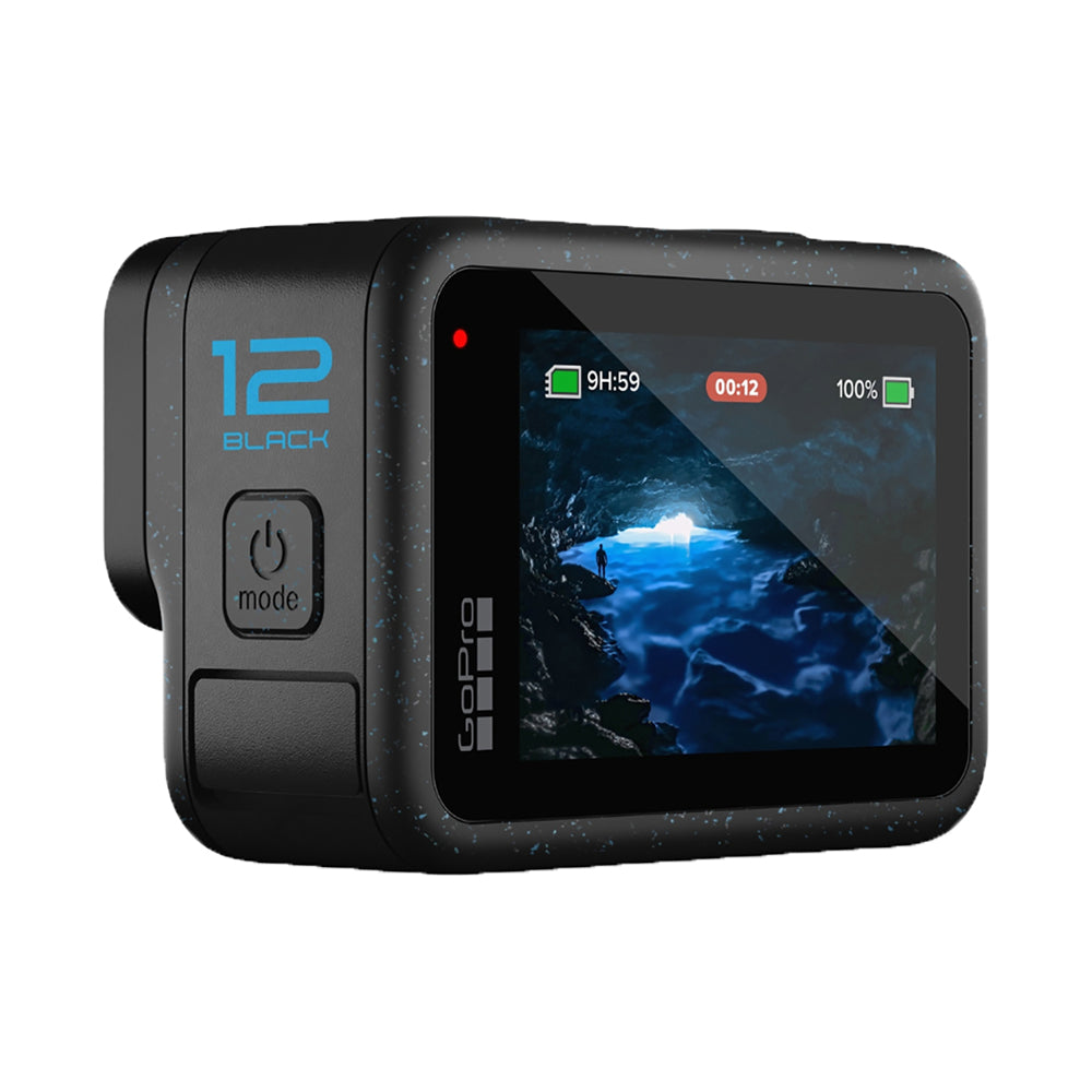 GoPro HERO12 Black Action Camera Waterproof with 5.3K60 Ultra HD Video, 27MP Photos, HDR, 1/1.9" Image Sensor, Live Streaming, Webcam, Stabilization