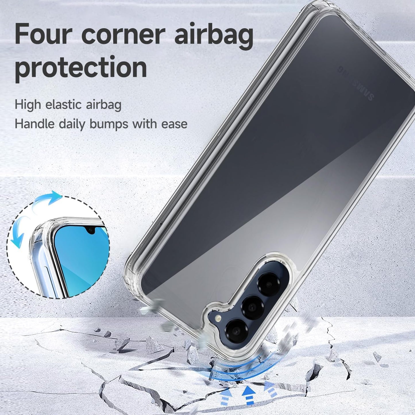 PROTECT  Samsung A16 Lucid Phone Case, Anti Scratch, Bundle, Screen Protector included, Protective, Clear, LSAMA16
