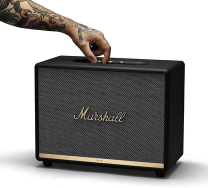 Marshall Woburn II — 110W Bluetooth 5.0 Home Speaker, aptX, Dual Woofers, 3.5mm & RCA, Black