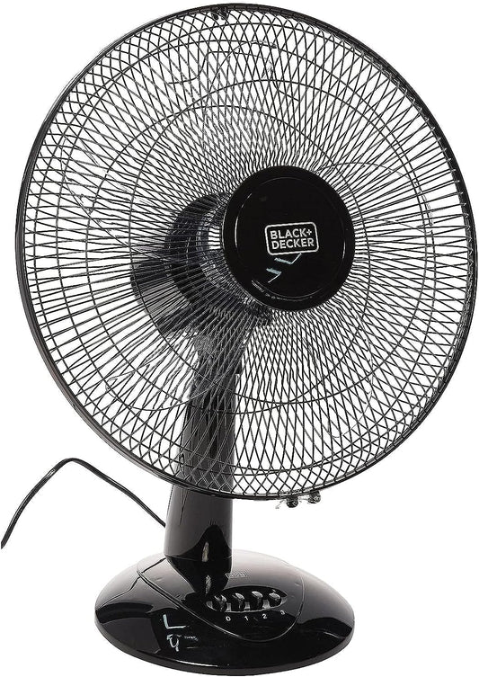 BLACK+DECKER FD1620-B5 16-Inch Desktop Table Fan 3-Speed