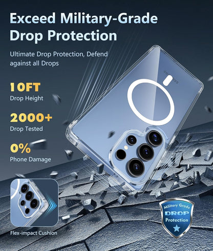 PROTECT  Samsung S25 Ultra Magnetic Phone Case, Anti Scratch, Transparent, Protective, Clear, MSAMS25U