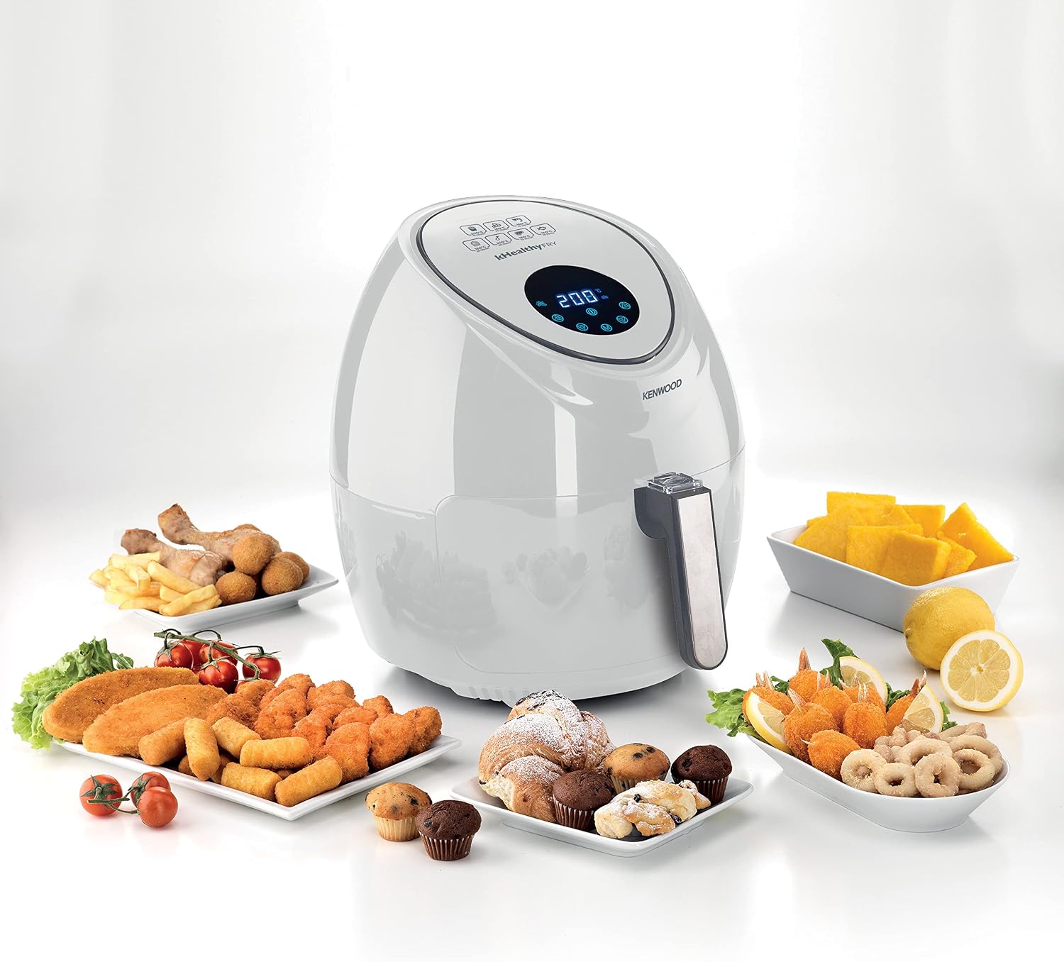 Kenwood HFP50WH Air Fryer - Digital Touchscreen Display with 7 Presets