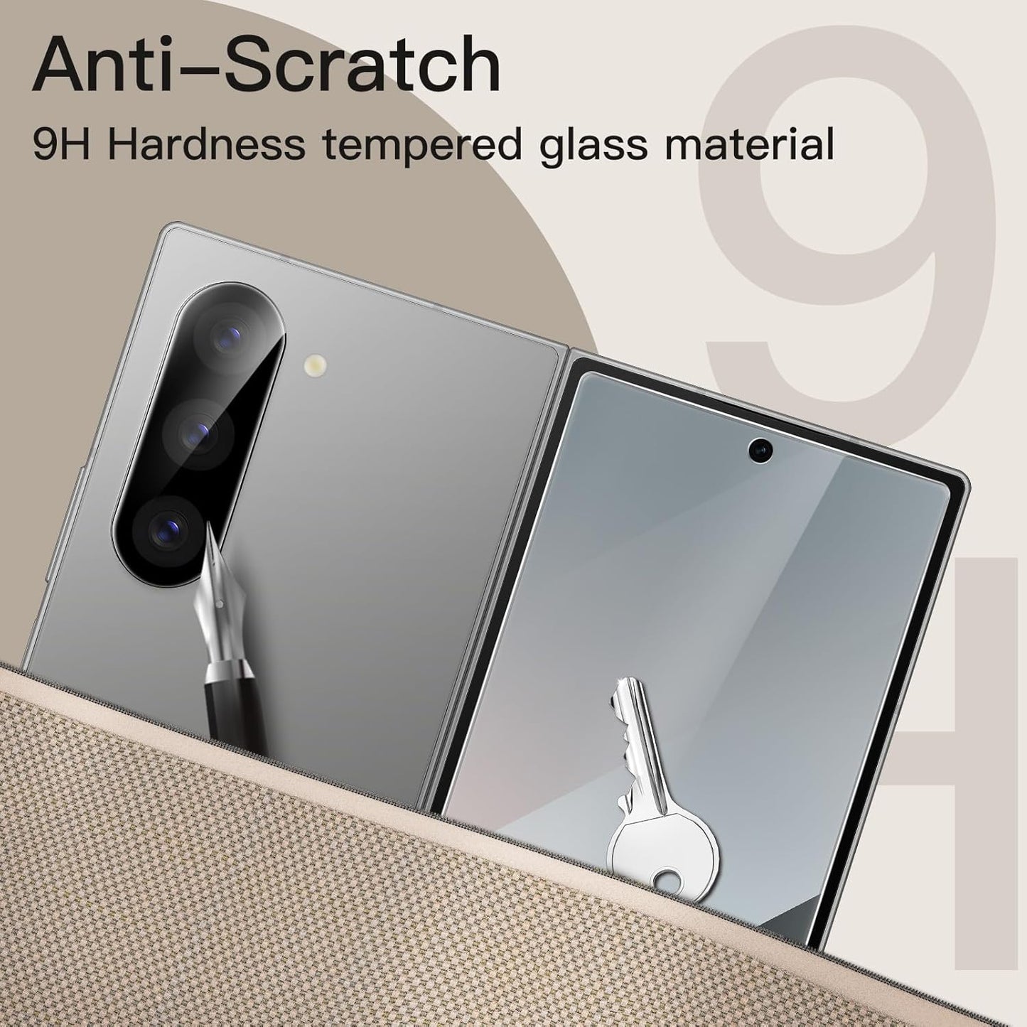 PROTECT  Samsung Z FOLD 6 Tempered Glass Screen Protector, Anti Scratch, Clear, CZFLD6