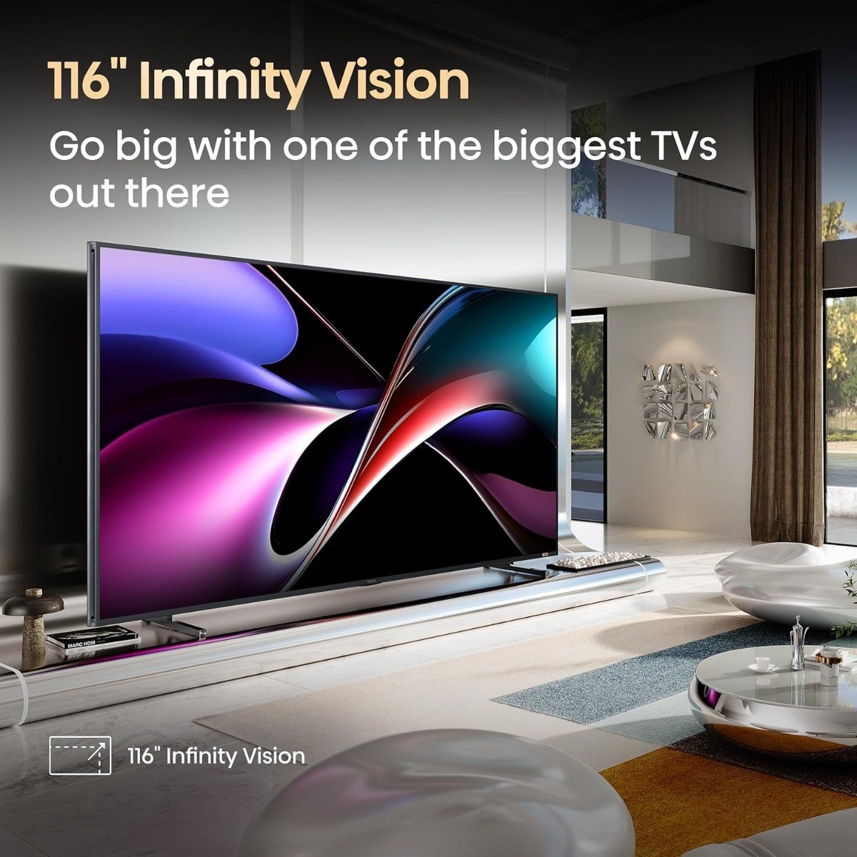 Hisense 116UX Class UX Series 116 Inch 4K RGB MiniLED Smart TV