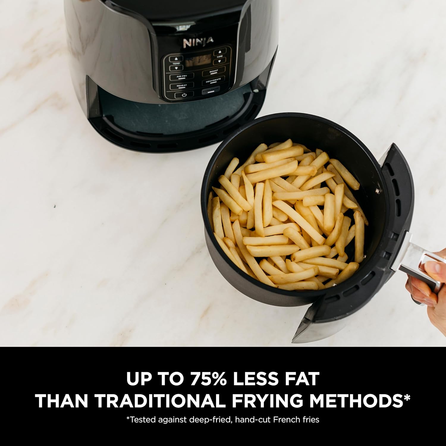 Ninja AF100ME Air Fryer - 105 to 200 Degree Temperature Range
