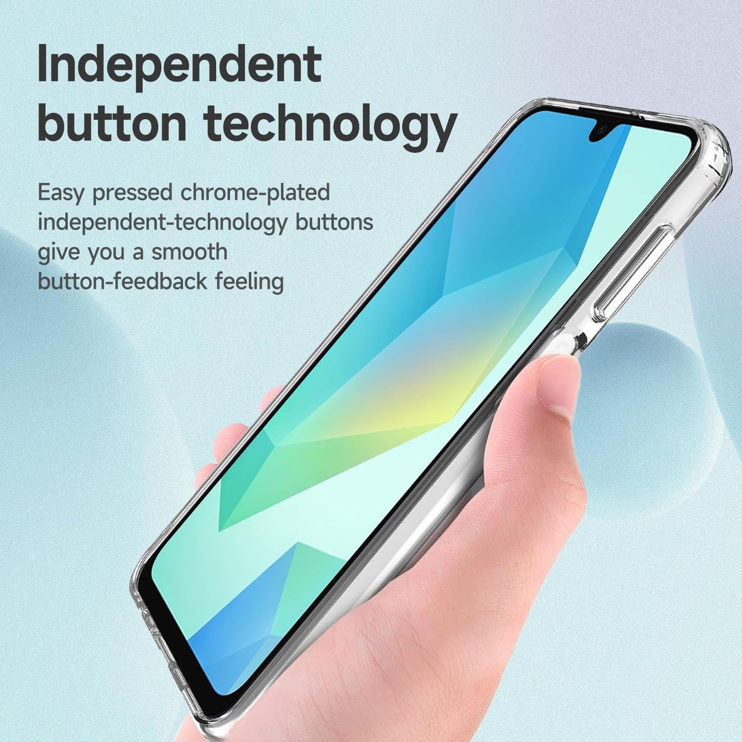 PROTECT  Samsung A16 Lucid Phone Case, Anti Scratch, Bundle, Screen Protector included, Protective, Clear, LSAMA16