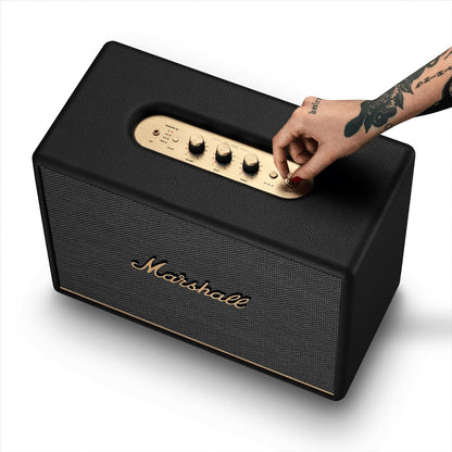 Marshall Woburn III — 130W Bluetooth 5.2 Home Speaker, HDMI, Dynamic Loudness, Night Mode, Black
