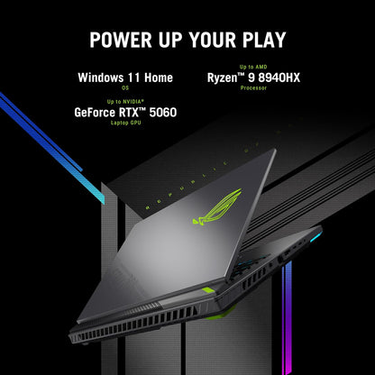ASUS ROG Strix G16 G614PM-TS185W — Ryzen 9 8940HX, RTX 5060 8GB, 16GB/1TB, 16" 2.5K 300Hz (Gray)