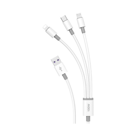 Dudao 3-In-1 Data Cable White