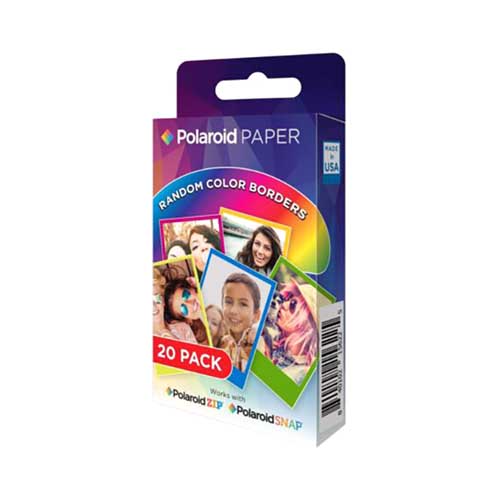 Polaroid Pack Of 2 Rainbow Border Premium Zink Photo Paper Multicolour