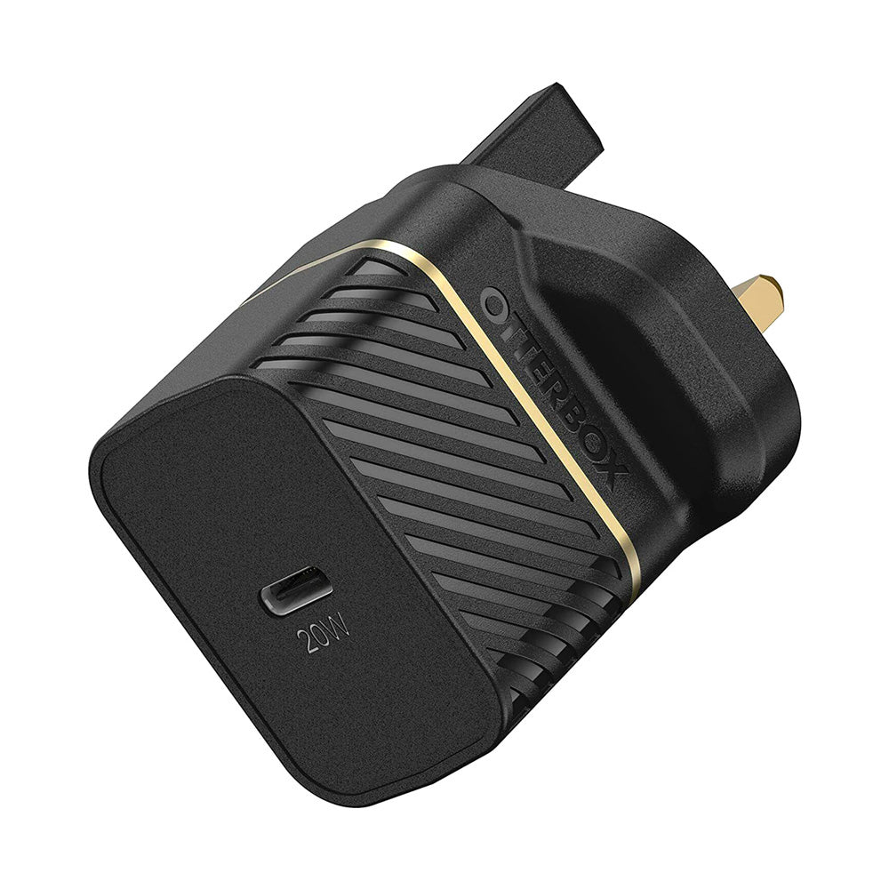 OtterBox 20W UK Wall Charger Black