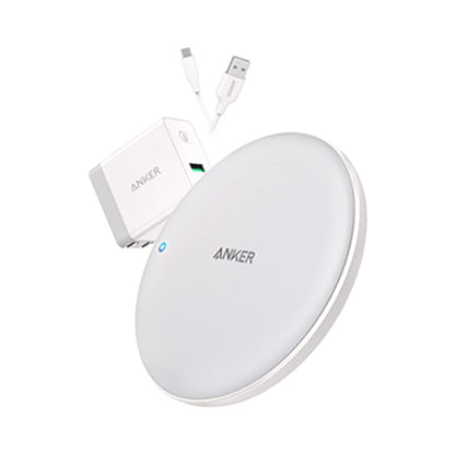 Anker Power Wave 7.5 Fast Wireless Charging Pad with Quick Charge White