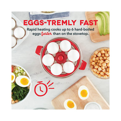 Dash 6 Egg Capacity Electric Egg Cooker Red