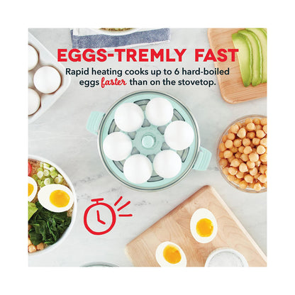 Dash 6 Egg Capacity Electric Egg Cooker Aqua