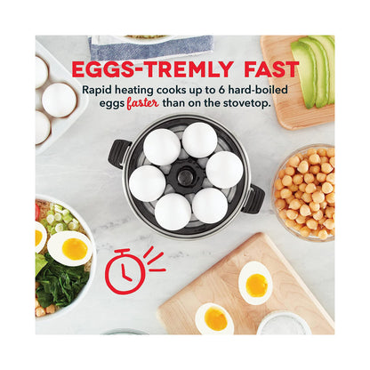 Dash 6 Egg Capacity Electric Egg Cooker Black