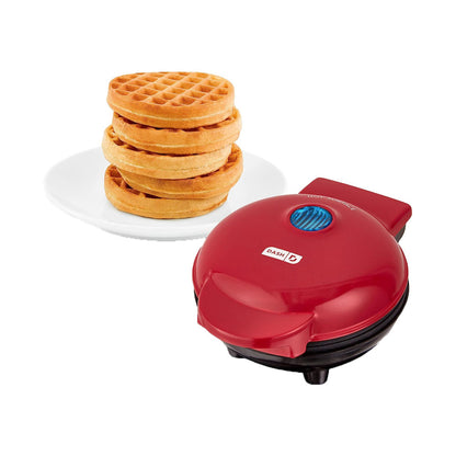 Dash Non-Stick Mini Waffle Maker Red