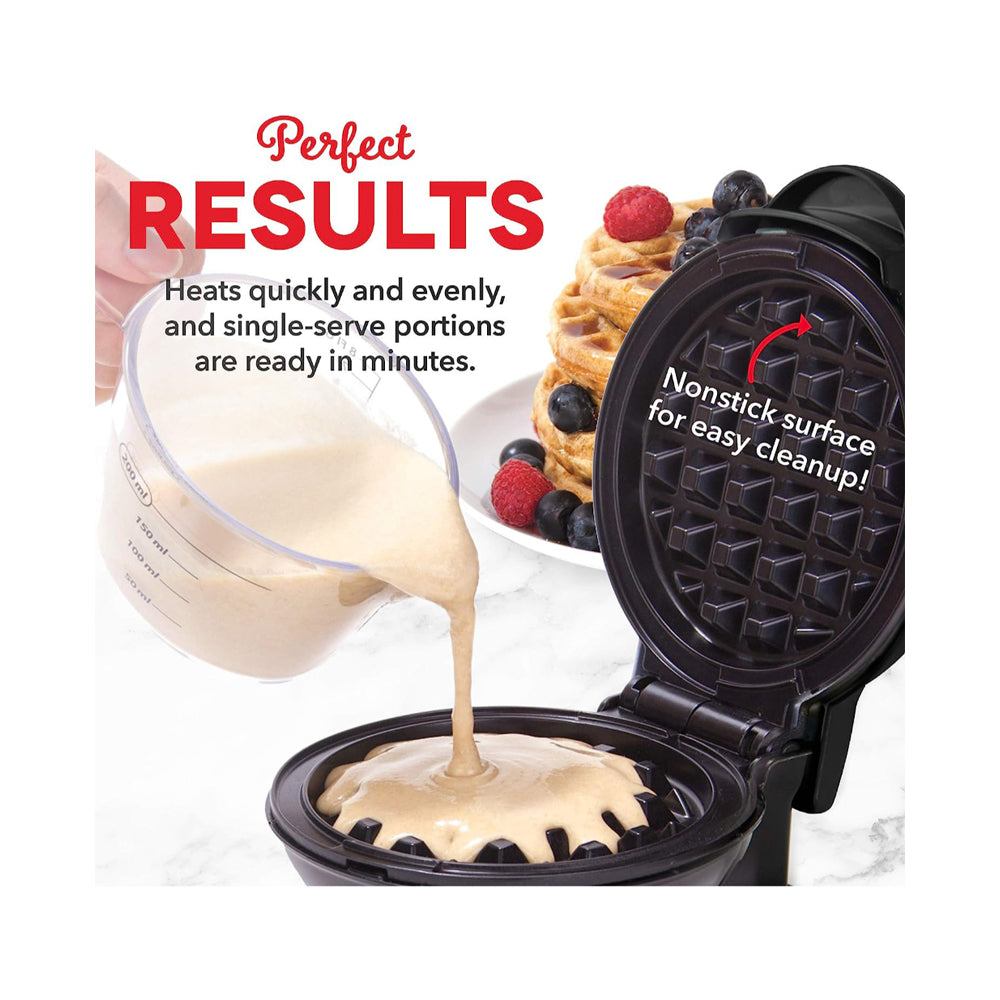 Dash Non-Stick Mini Waffle Maker Black