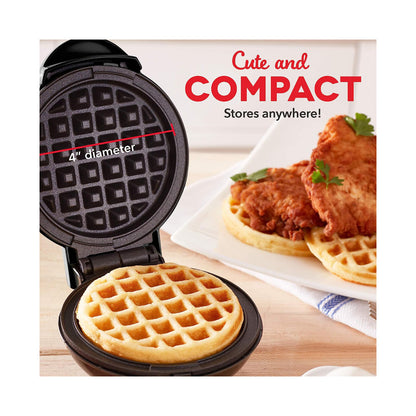 Dash Non-Stick Mini Waffle Maker Black