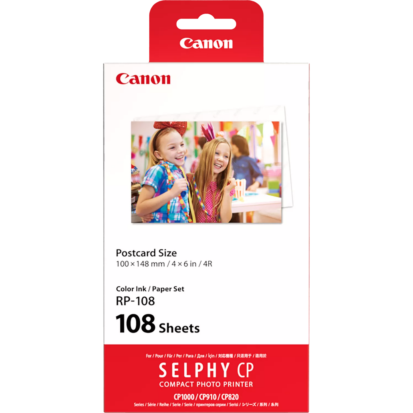 Canon RP 108 Color Ink Paper Set Color Ink + 100 x 148 mm Paper Set, 108 Sheets