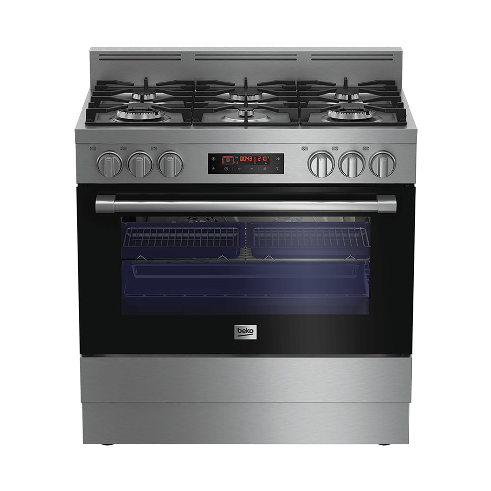 Beko 5 Burners Freestanding Gas Cooker 90cm  GM16425DXNG