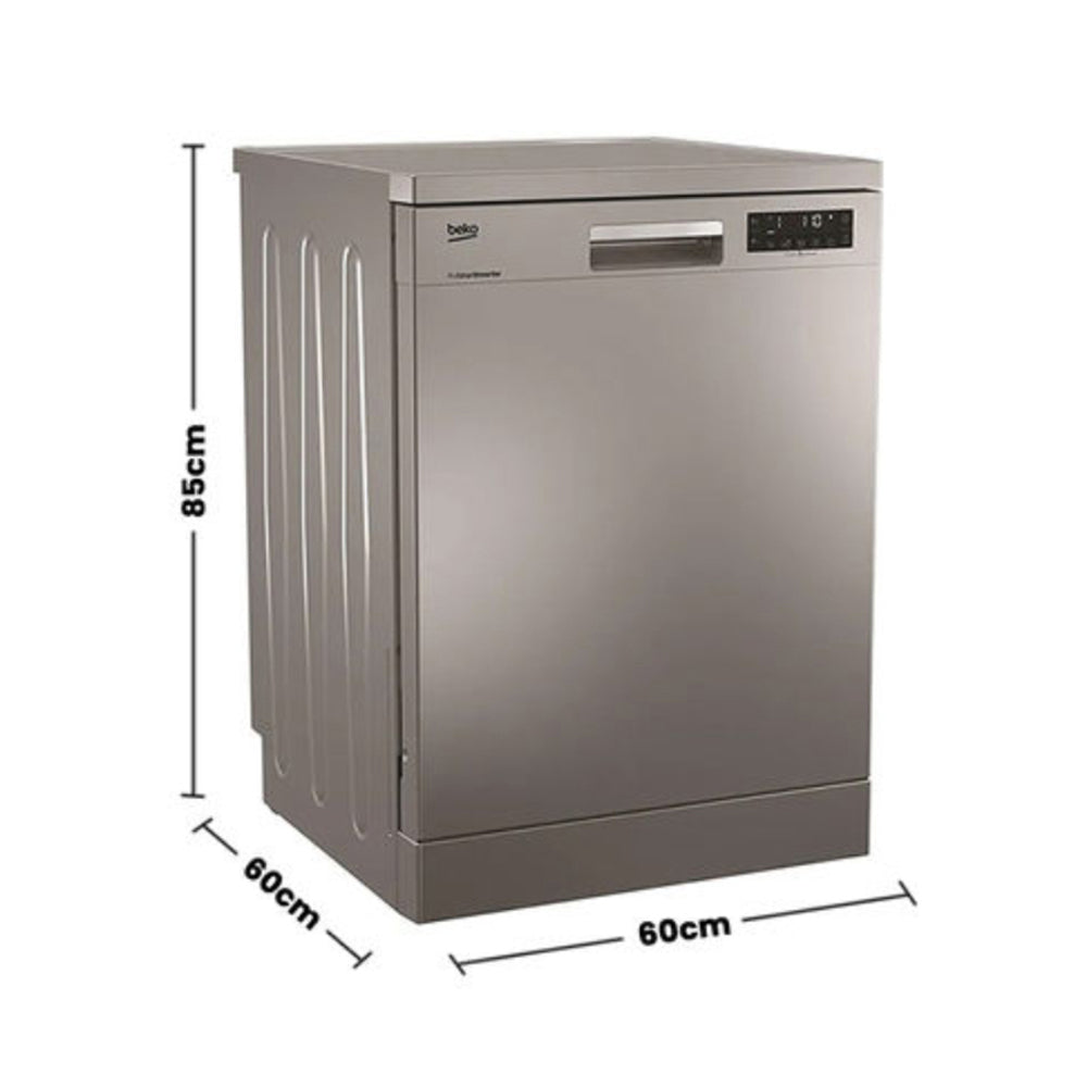 Beko 15 Place Settings Dishwasher Silver DFN28420S