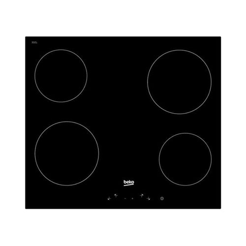 Beko 4 Burner Built-In Ceramic Hob Black HIC64400E