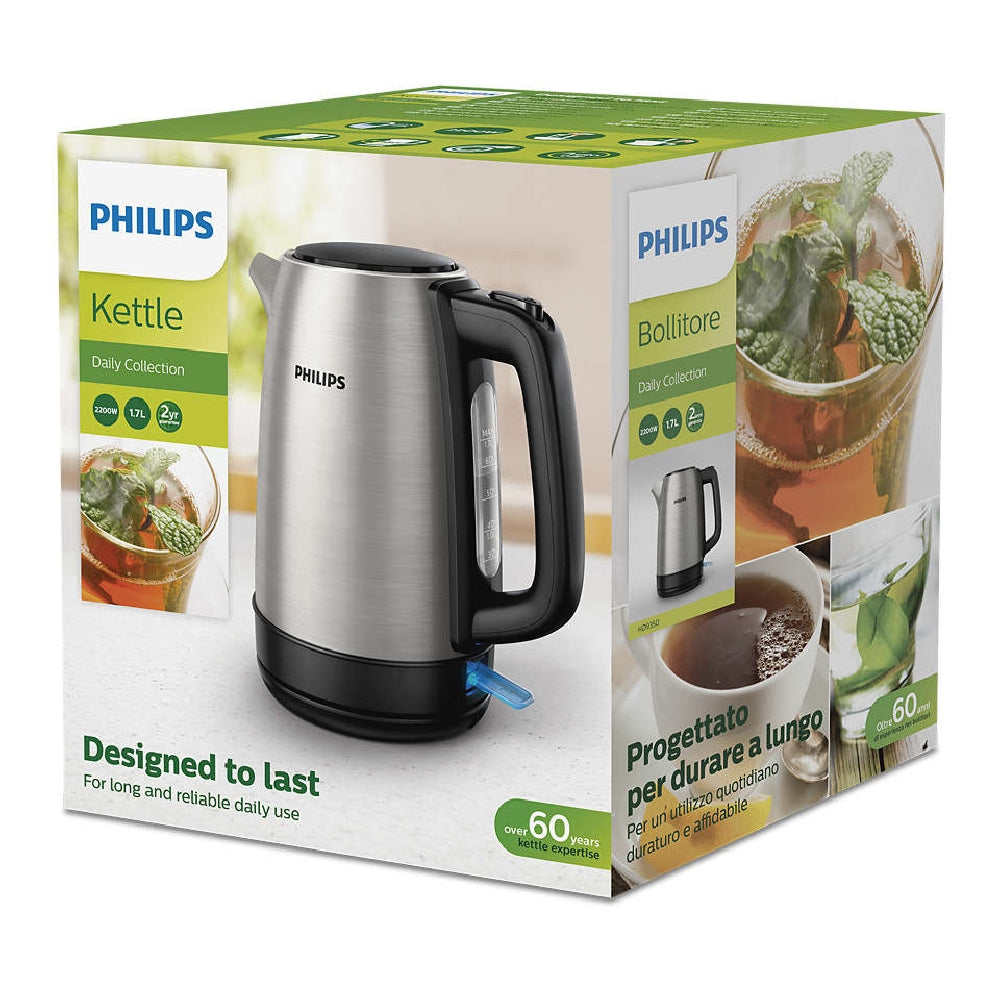 Philips Daily Electric Kettle 1700ml Silver