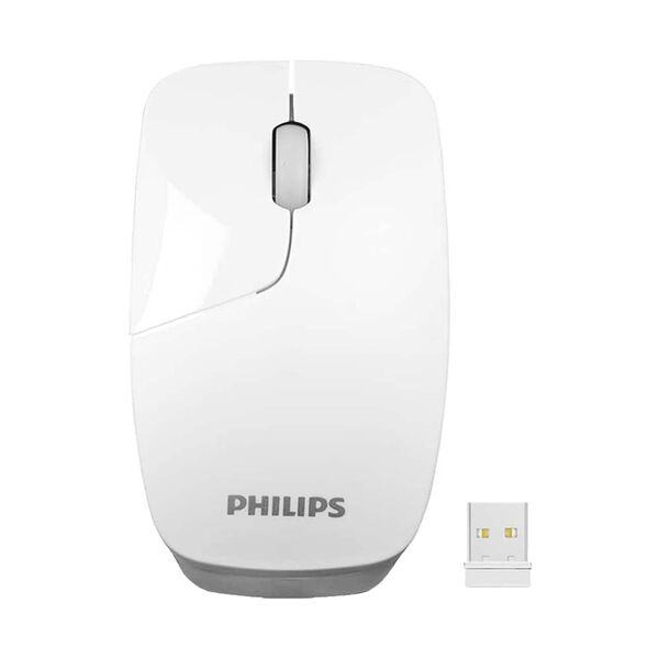 Philips Ergonomic Design Wireless Mouse White