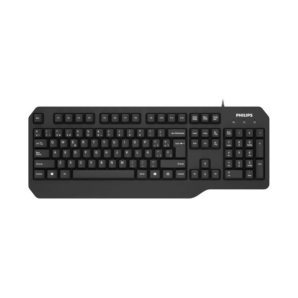 Philips Wired USB Multimedia Keyboard Black