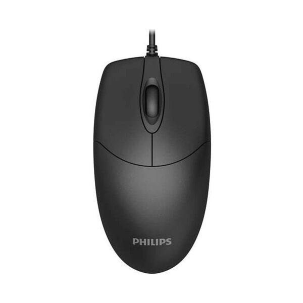 Philips Ergonomic Design Wired Mouse Black