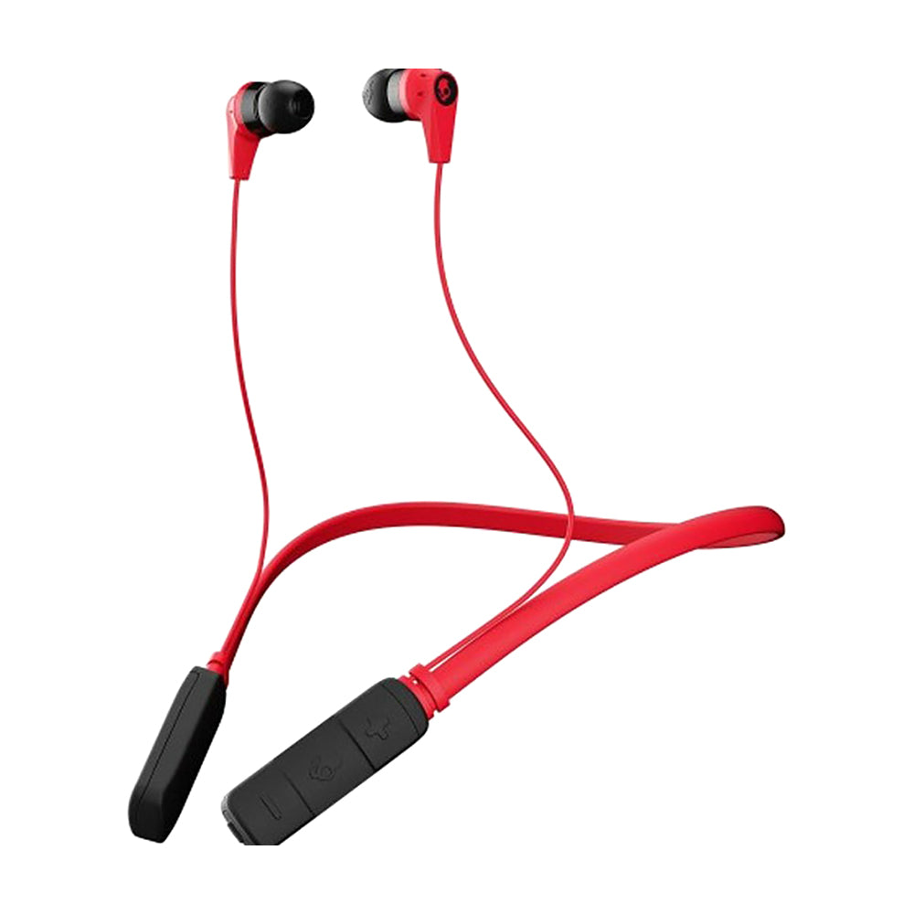 Skullcandy Ink'D Bluetooth Wireless Earbuds With Microphone Red