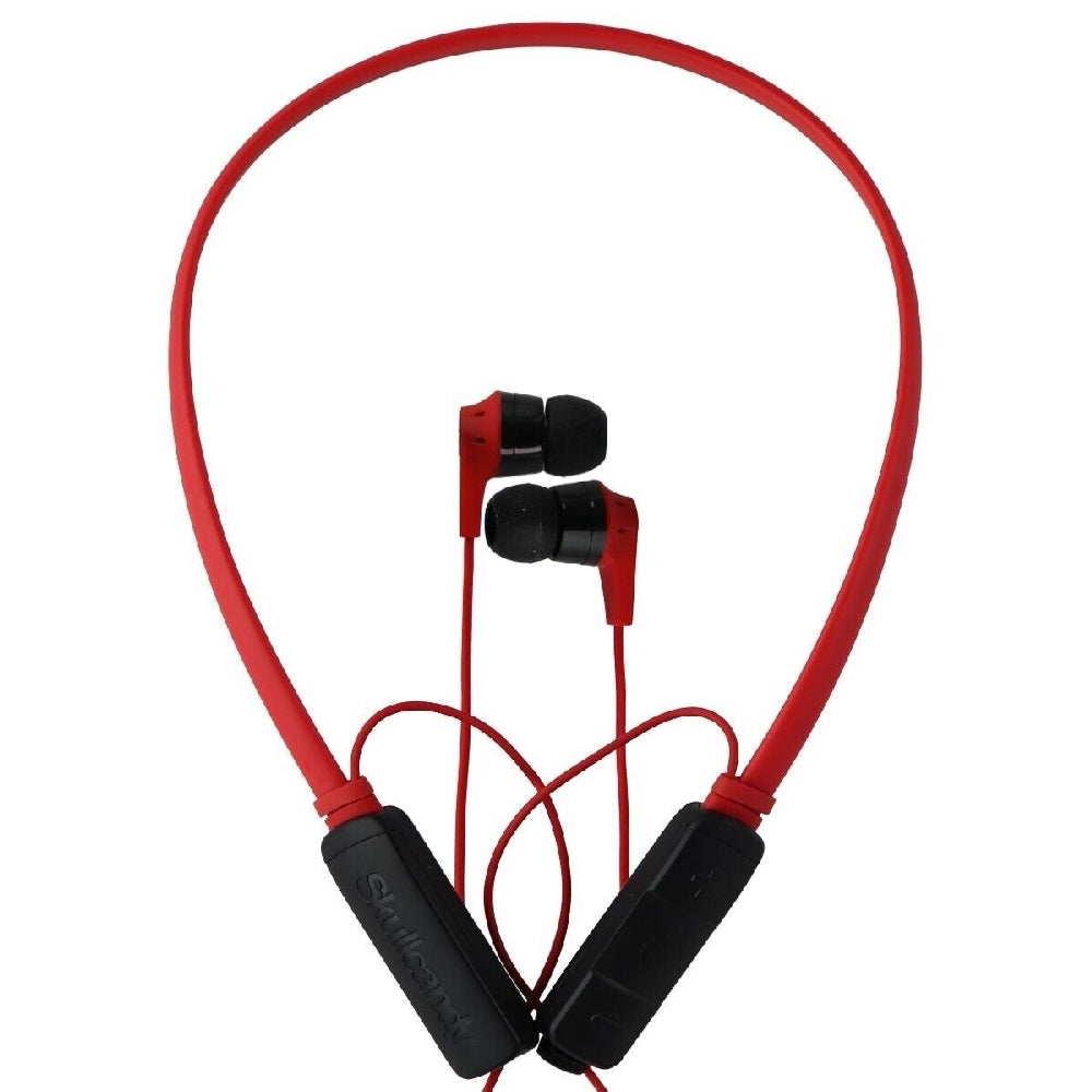 Skullcandy Ink'D Bluetooth Wireless Earbuds With Microphone Red