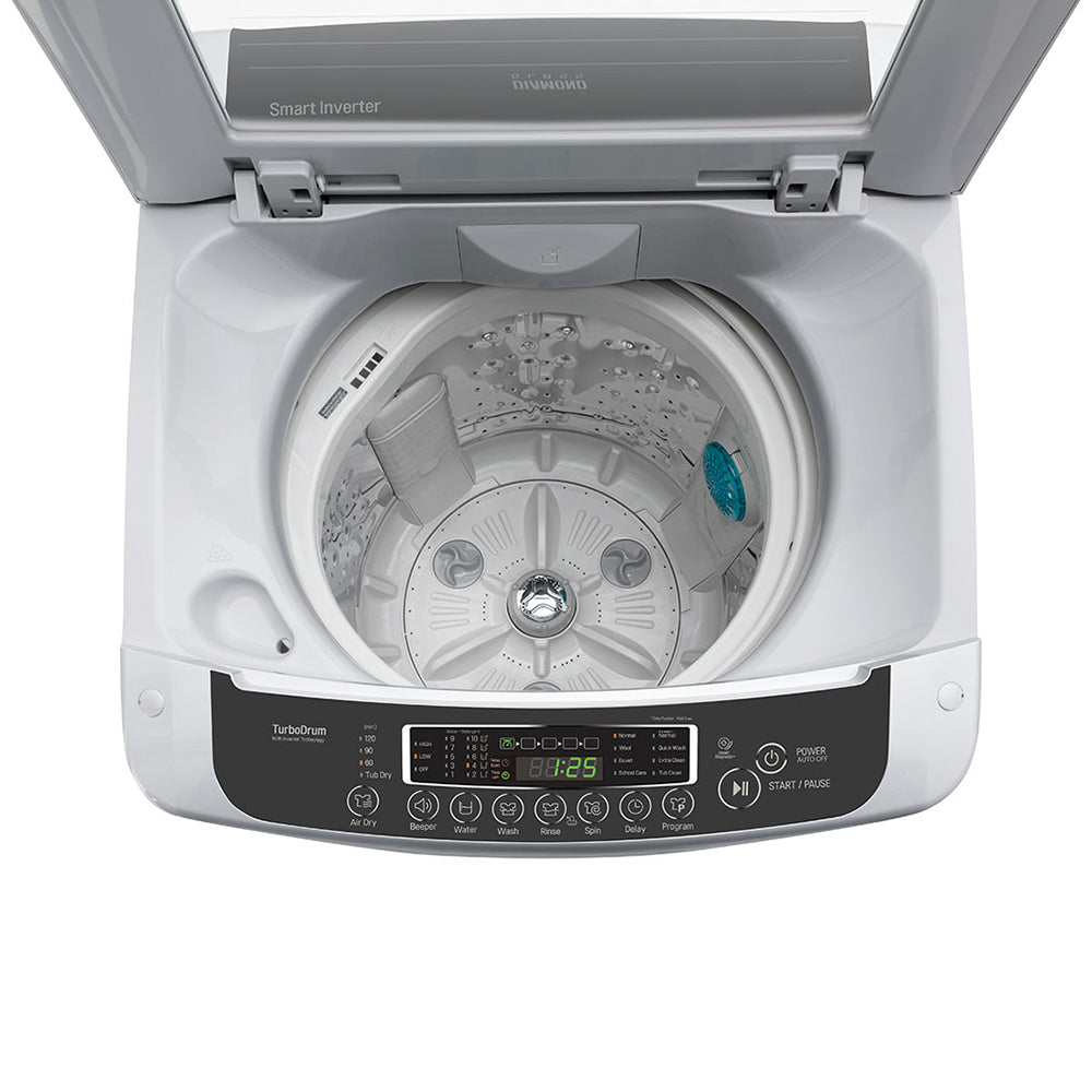 LG Top Load Washer 9Kg Silver T1369NEHTF