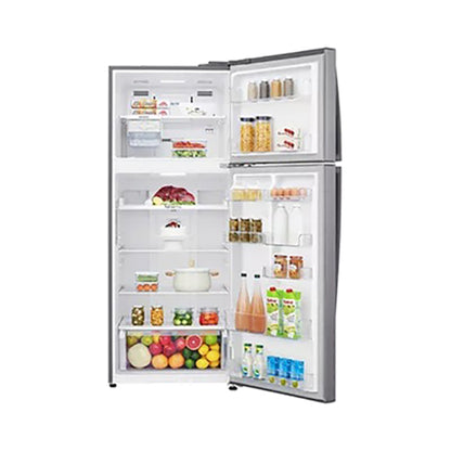 LG Top Mount Refrigerator With Smart Inverter Compressor 438L Platinum Silver GR-C619HLCL