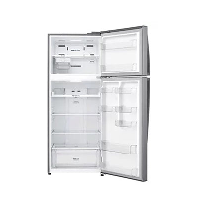 LG Top Mount Refrigerator With Smart Inverter Compressor 438L Platinum Silver GR-C619HLCL