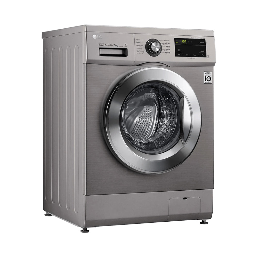 LG Front Load Washer Dryer 8kg Platinum Silver F4J3TMG5P